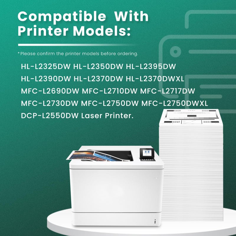 GREENBOX وحدة أسطوانة GREENBOX متوافقة DR730 DR-730 بديل لـ 12,000 صفحة لطابعة Brother MFC-L2710DW MFC-L2750DW HL-L2395DW HL-L2370DW HL-L2350DW HL-L2390DW DCP-L2550DW، 2 أسود - Image 2